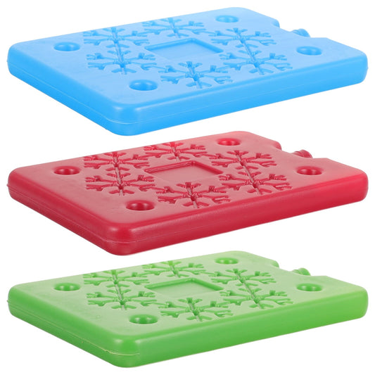 3 Pcs Portable Ice Box Cooler Freezer Packs Flat Blocks for Coolers Bag Accessories