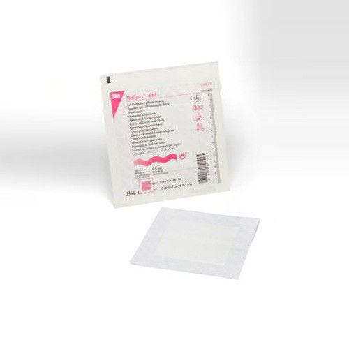3M Medipore Soft Cloth: 6" x 6", 25 Count, Latex-Free, Sterile White